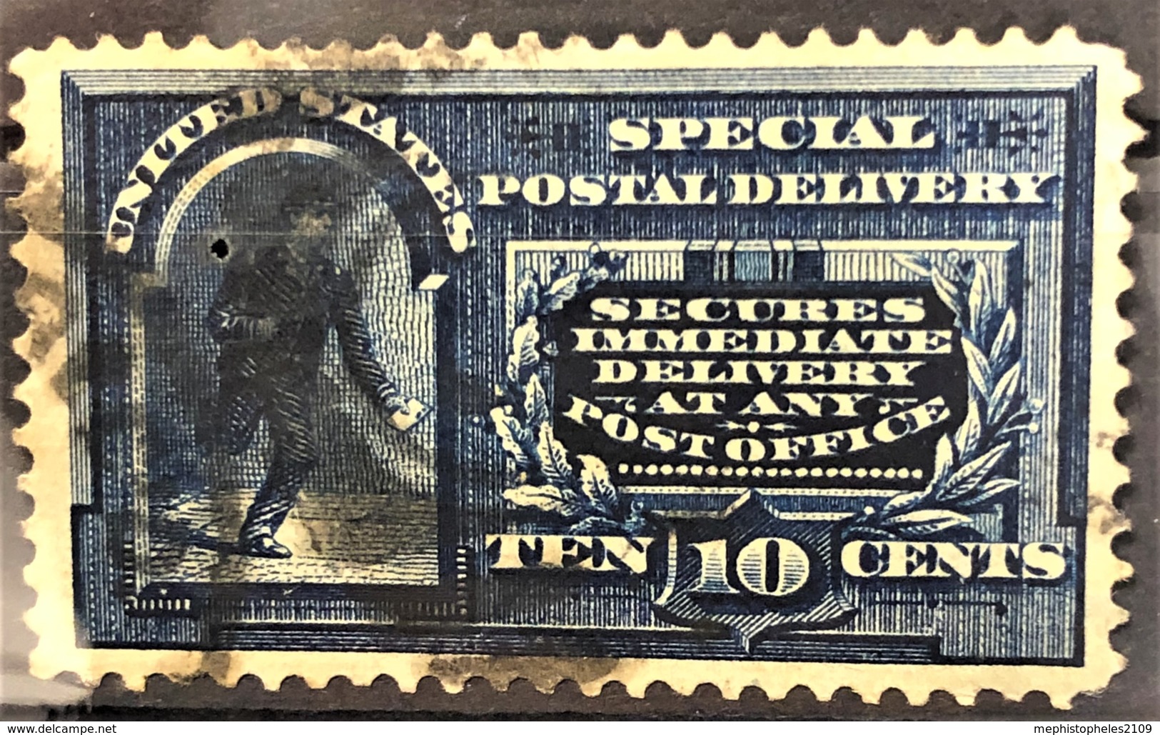 USA 1895 - Canceled - Sc# E5 - Special Postal Delivery 10c - Espressi & Raccomandate