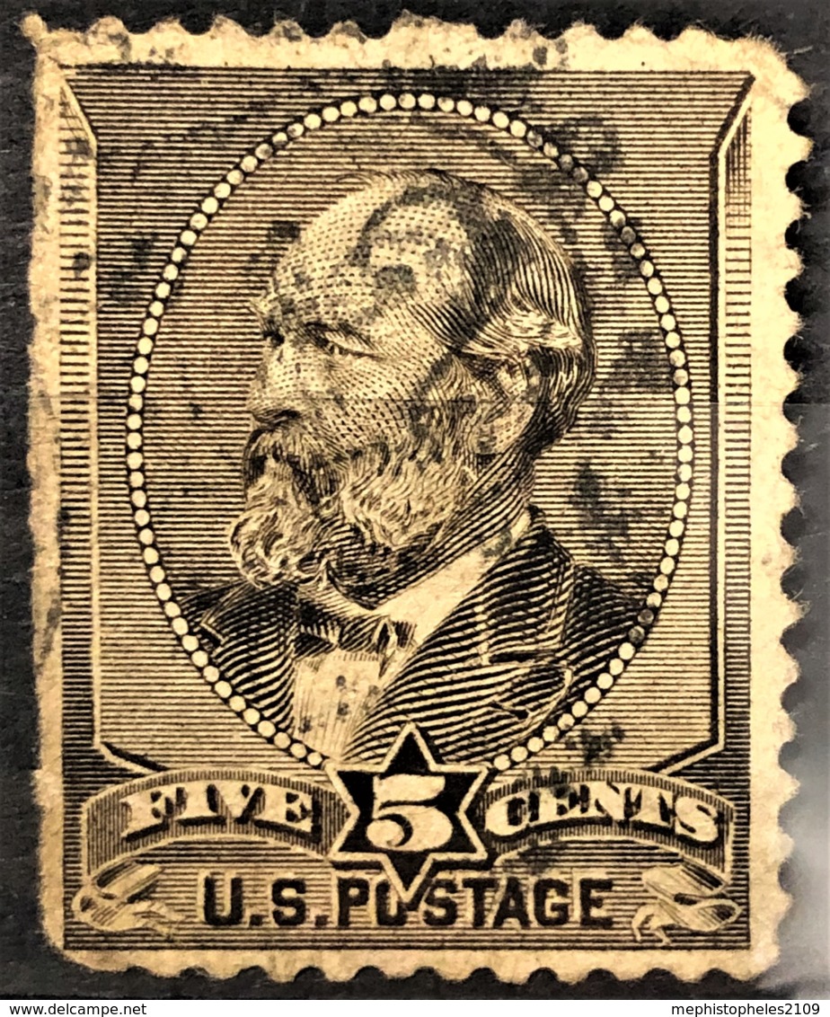 USA 1882 - Canceled - Sc# 205 - 5c - Gebraucht