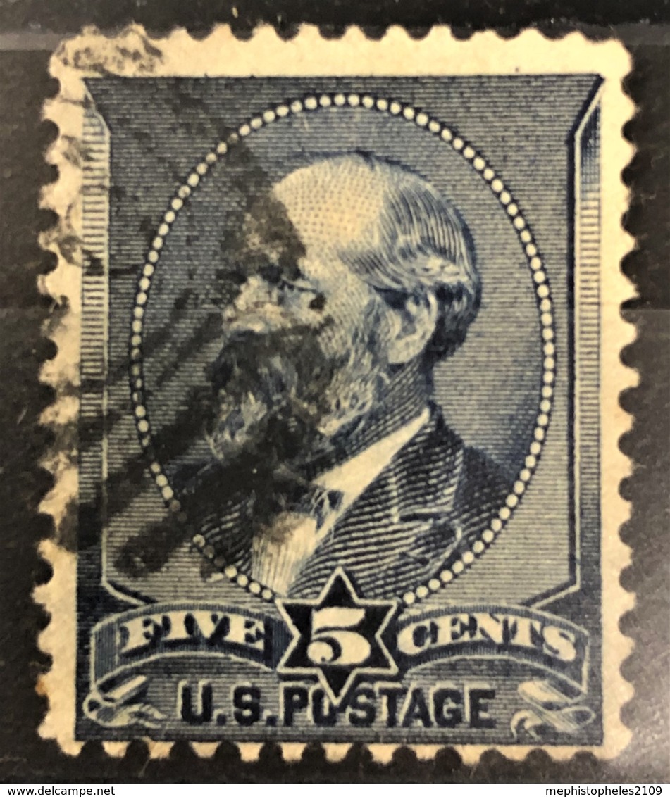 USA 1888 - Canceled - Sc# 216 - 5c - Gebraucht