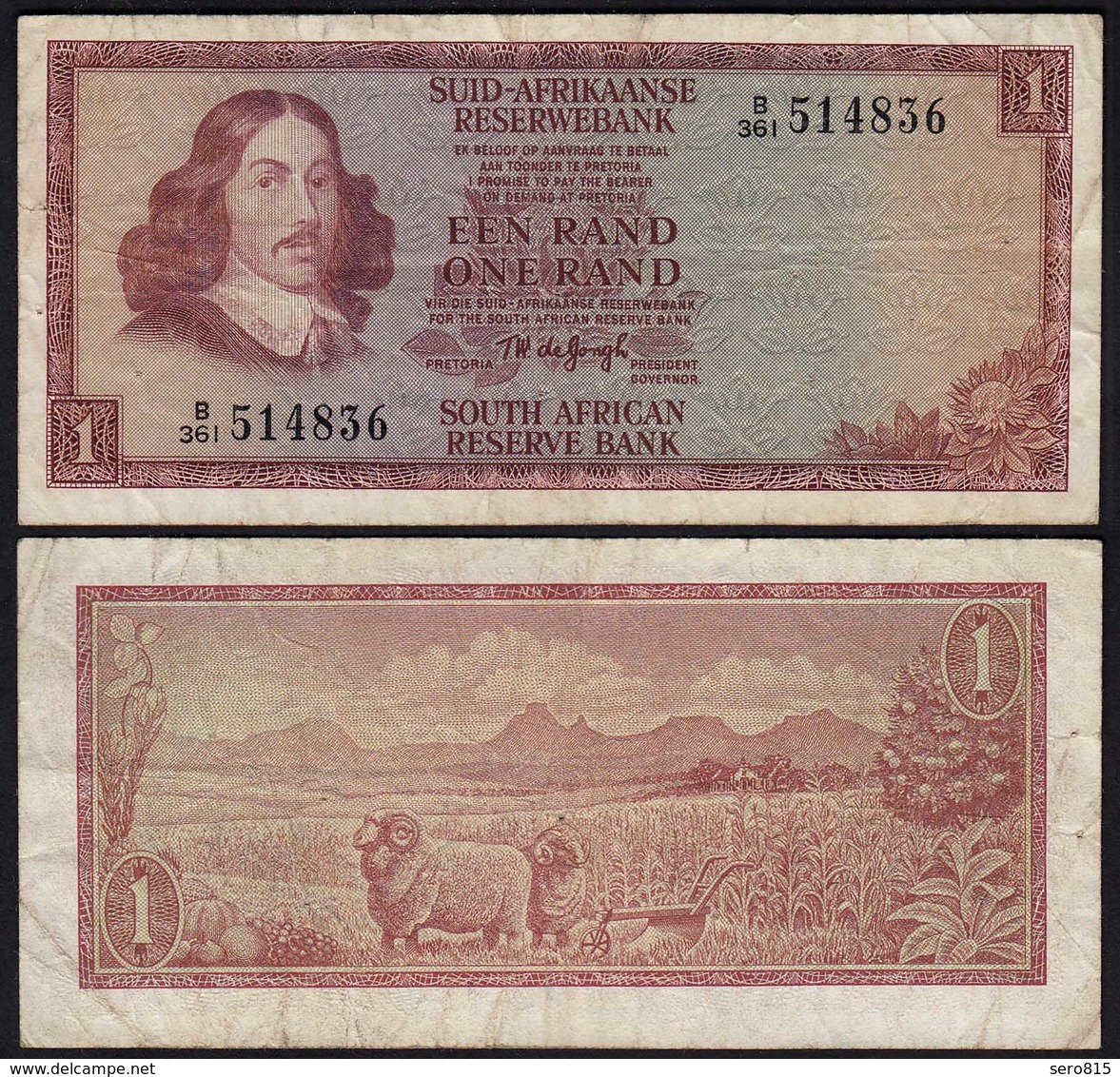 Südafrika - South Africa 1 Rand (1975) Pick 116b F (4)    (25561 - Altri – Africa