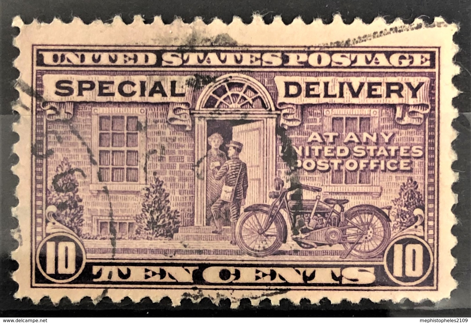 USA 1922 - Canceled - Sc# E12 - Special Delivery 10c - Special Delivery, Registration & Certified