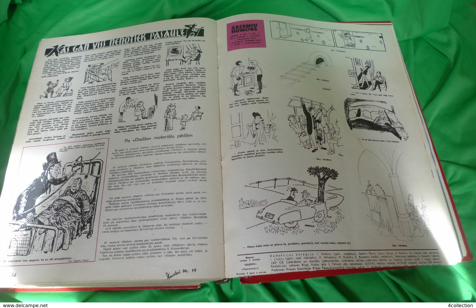 Comic Satire Humor Caricature Magazines Selection 47psc Set 1970 1971 DADZIS illustrated Book