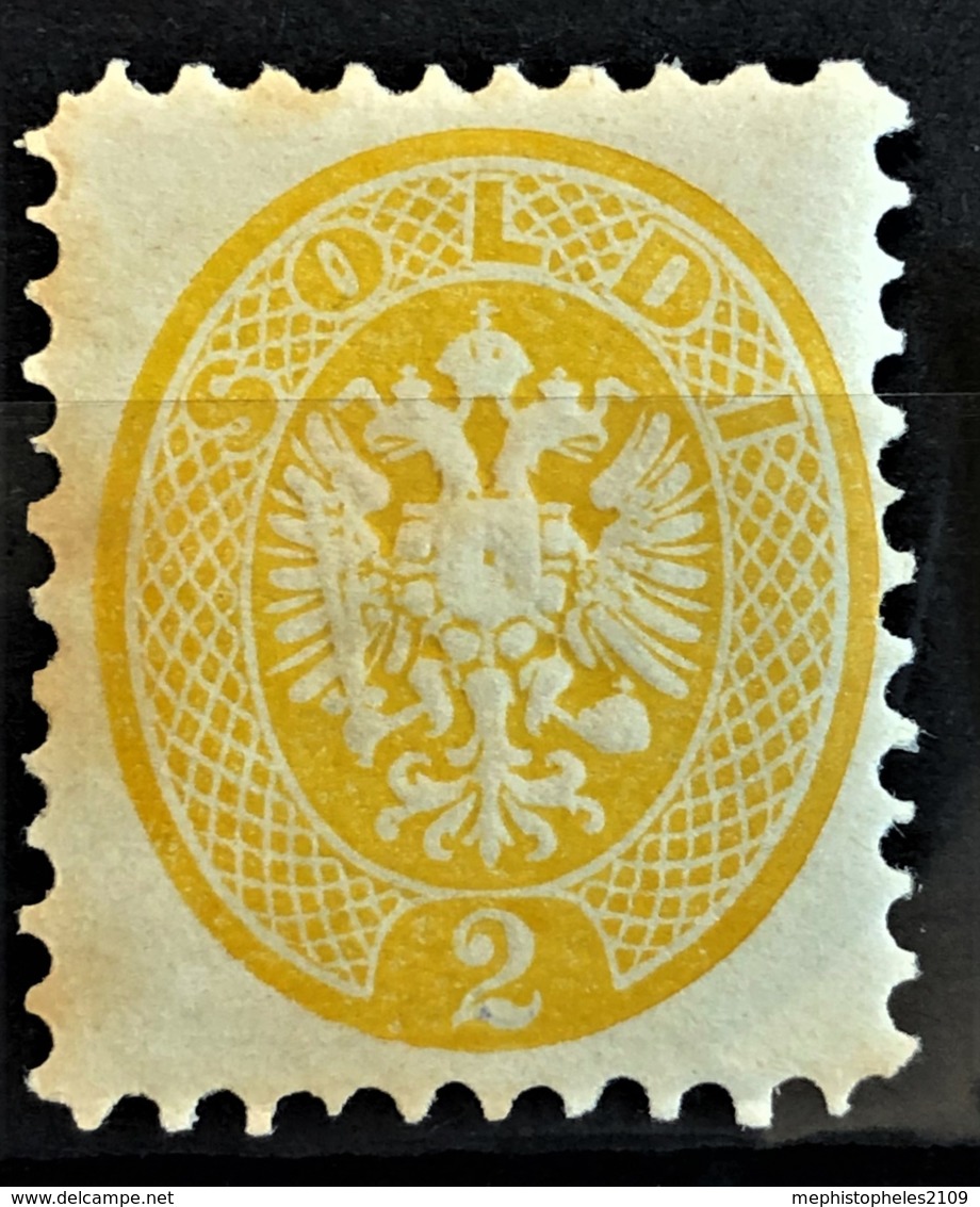 AUSTRIA 1863 - MLH - ANK 19Nb. - Neudruck 1887 - 2s - Essais & Réimpressions