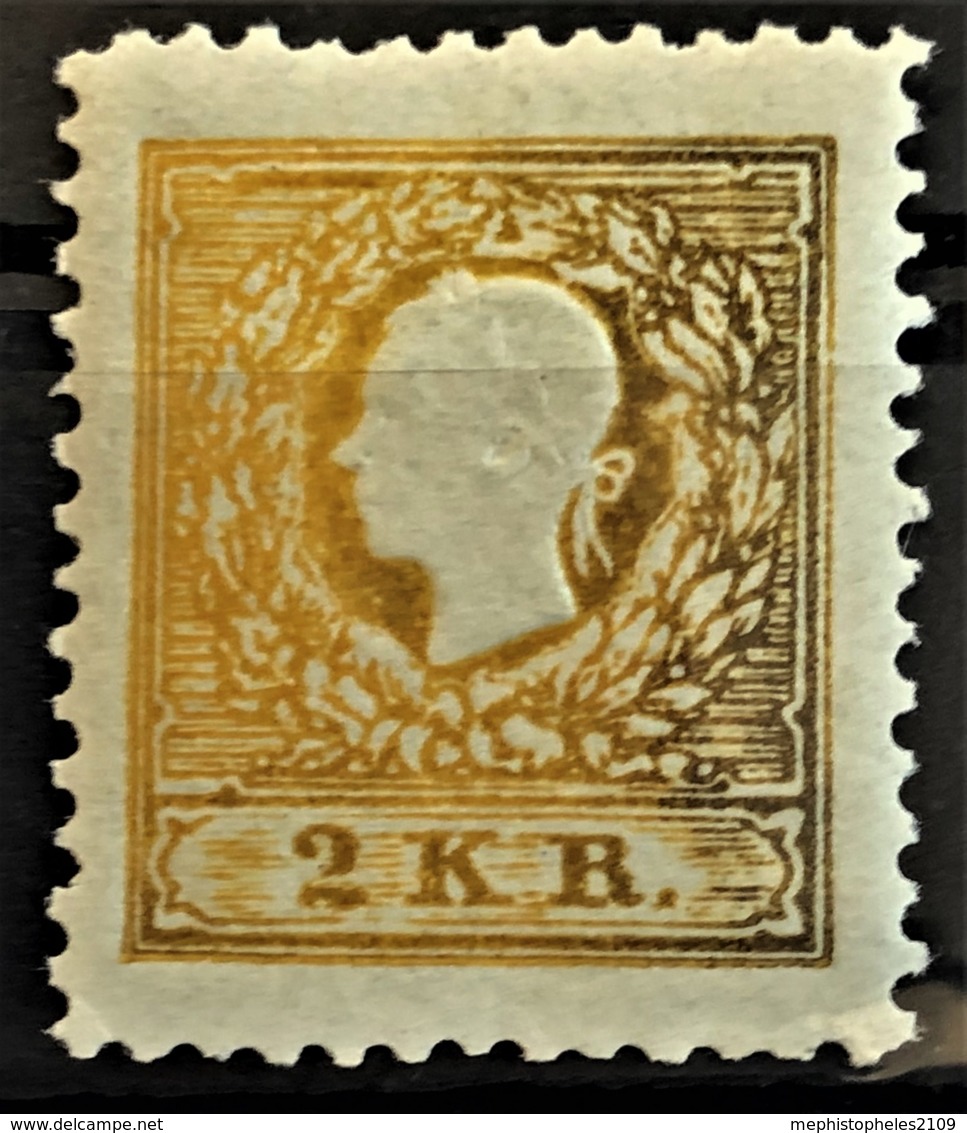 AUSTRIA 1858 - MLH - ANK 10Na. - Neudruck 1884 - 2kr - Probe- Und Nachdrucke