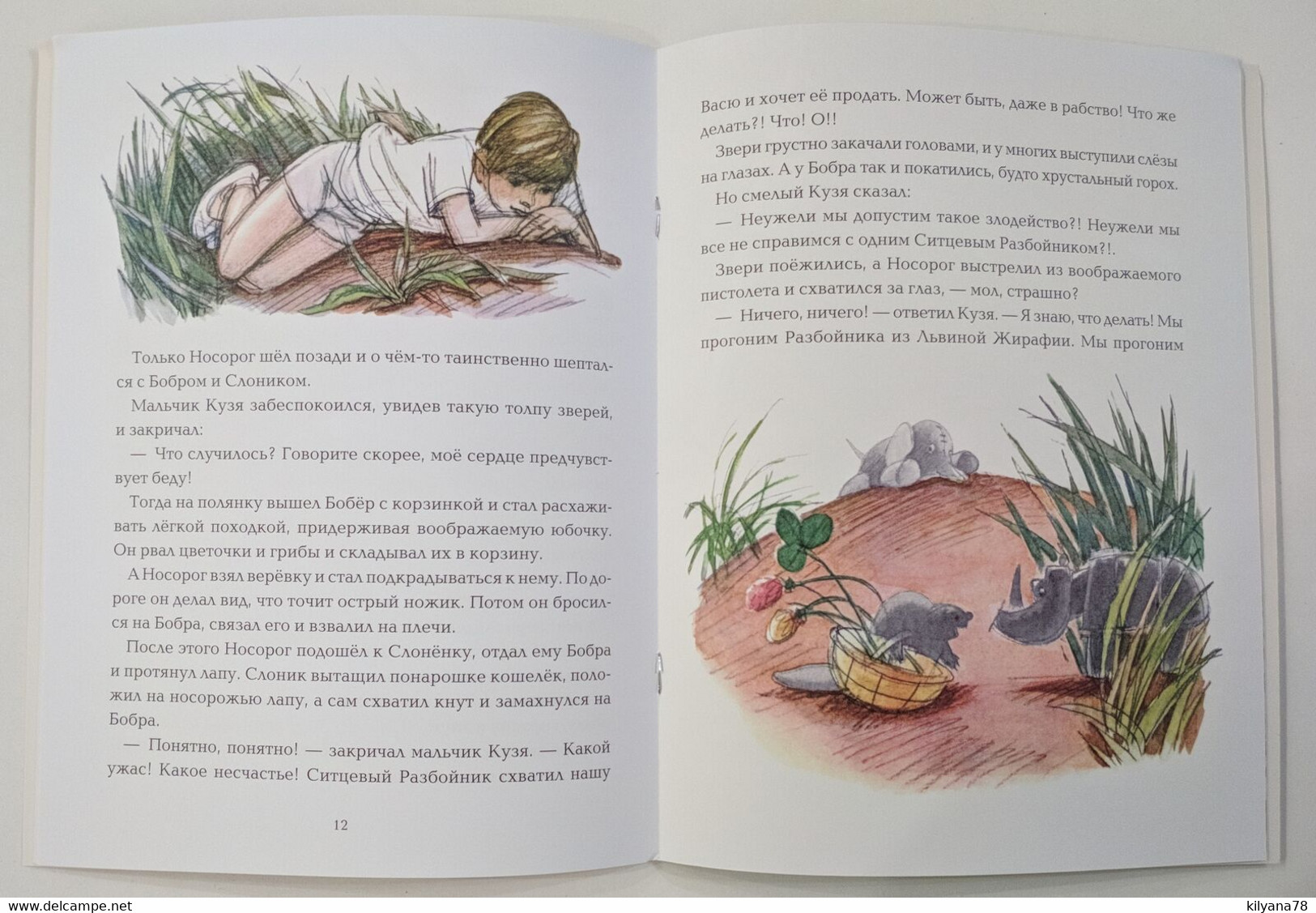 CALICO ROBBER Ситцевый разбойник BRAVE GIRL Fantasy Kids RUSSIAN Children Book