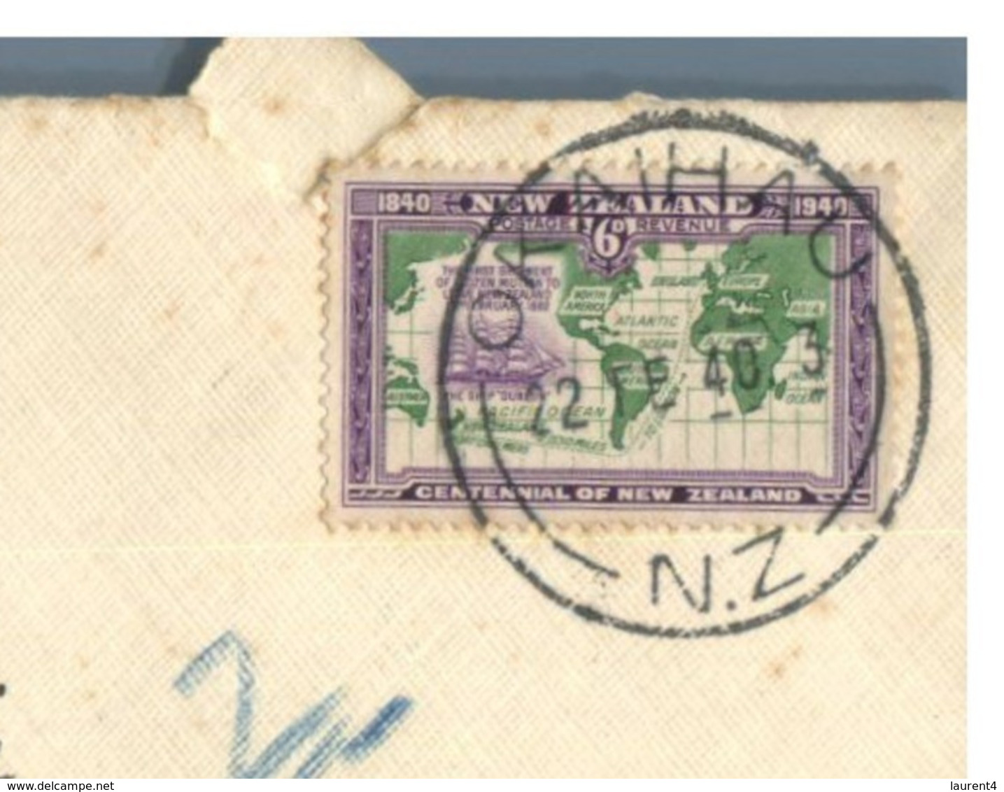 (G 27) Older FDC Cover - New Zealand To Australia - Registered Cover (1940 ?) - Covers & Documents