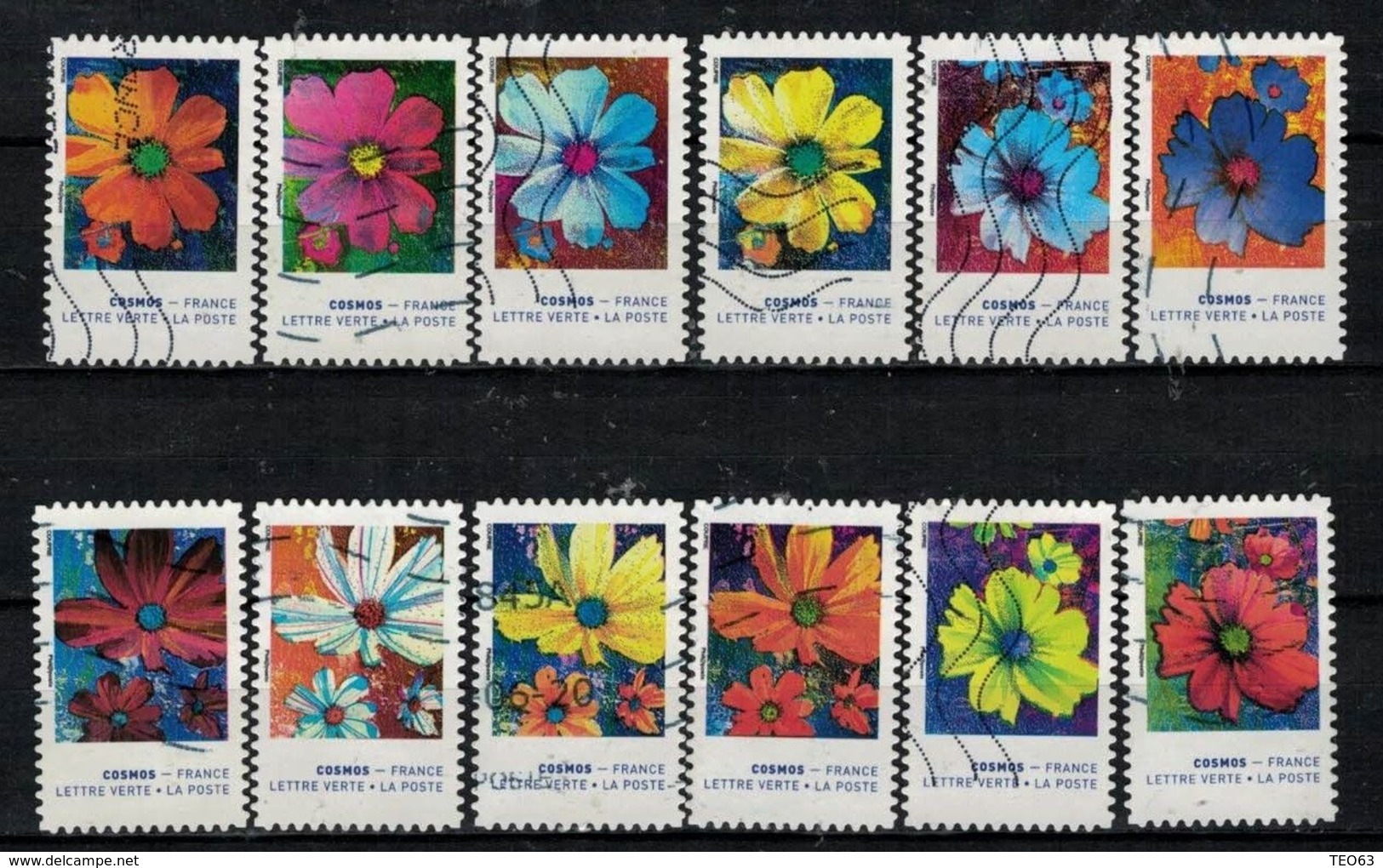 New Série Complète 12 TIMBRES 2020 COSMOS - 2010-.. Matasellados