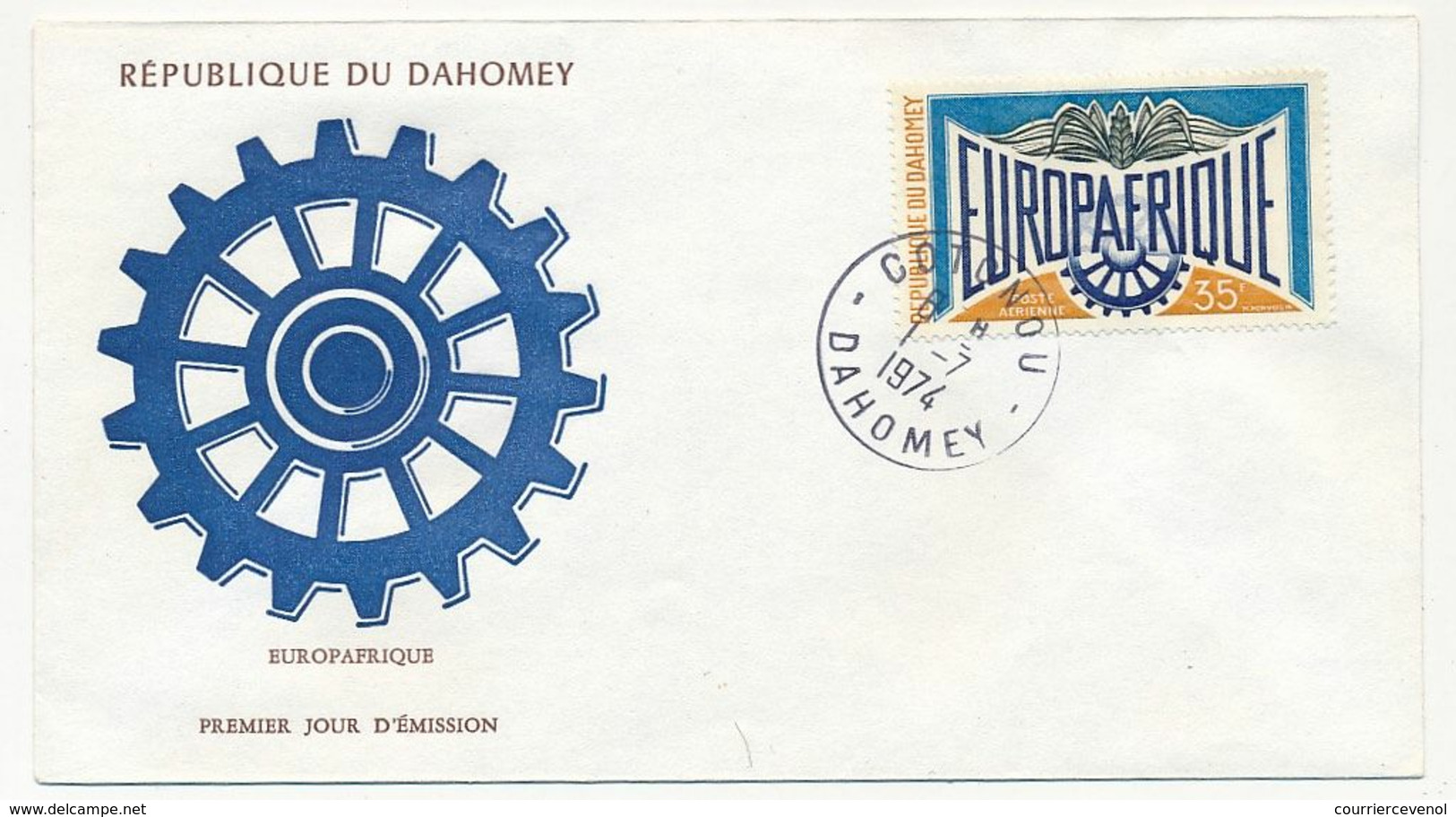 DAHOMEY => FDC => Europafrique - 1974 - Bénin – Dahomey (1960-...)