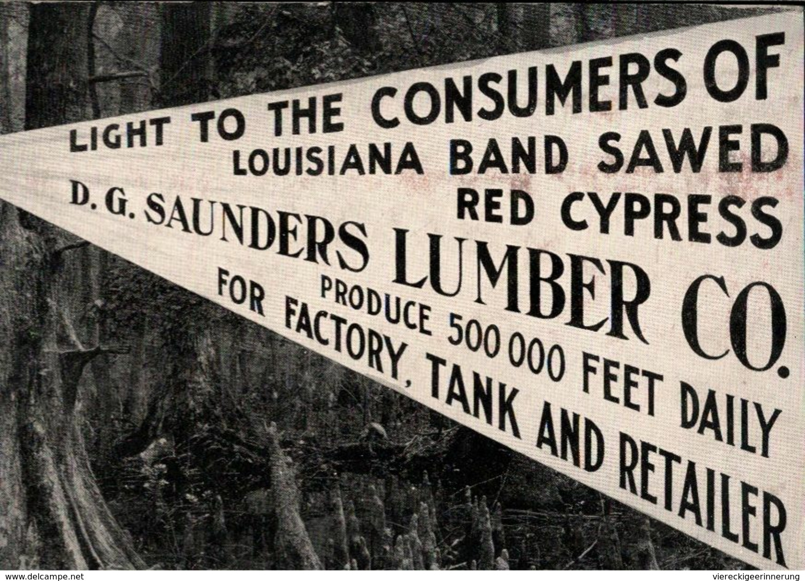 ! Prospect Saunders Lumber Red Cypress, Iberia Cypress Company, New Iberia, Lousiana, USA, 20 Pages - Reiseprospekte