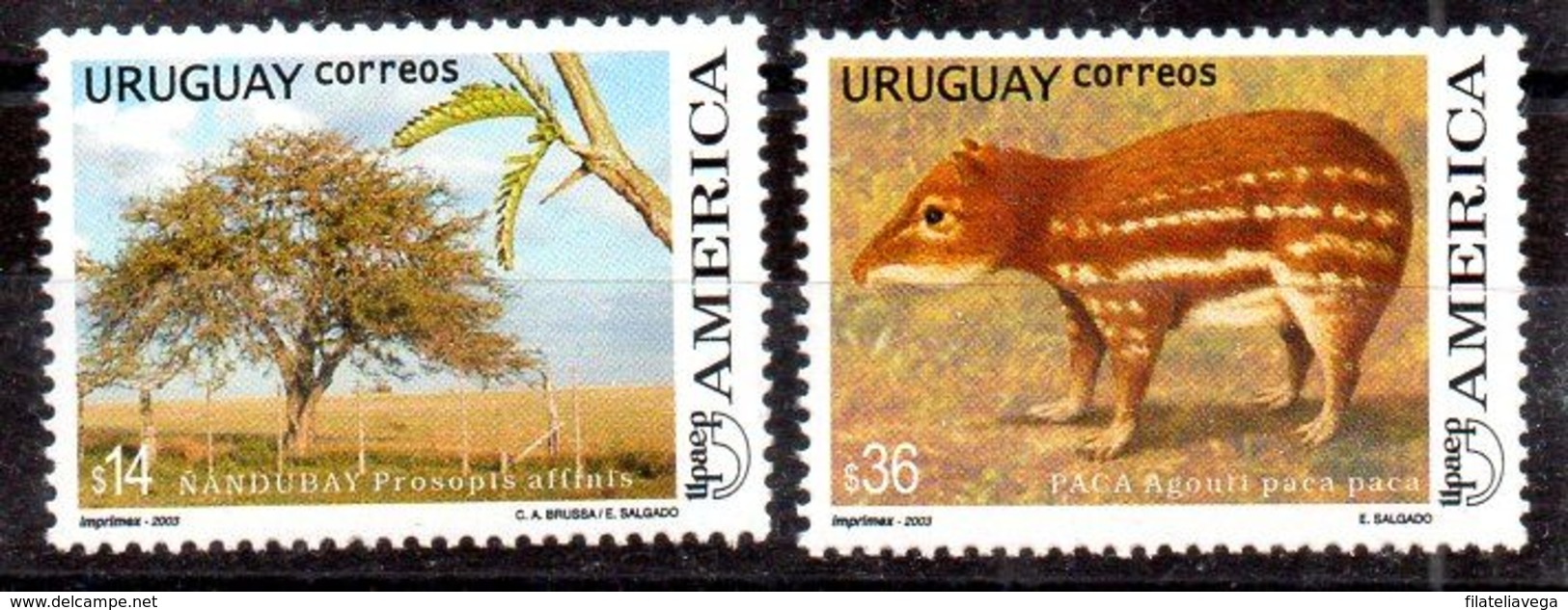 Serie De Uruguay Nº Yvert 2124/25 ** UPAEP - Uruguay