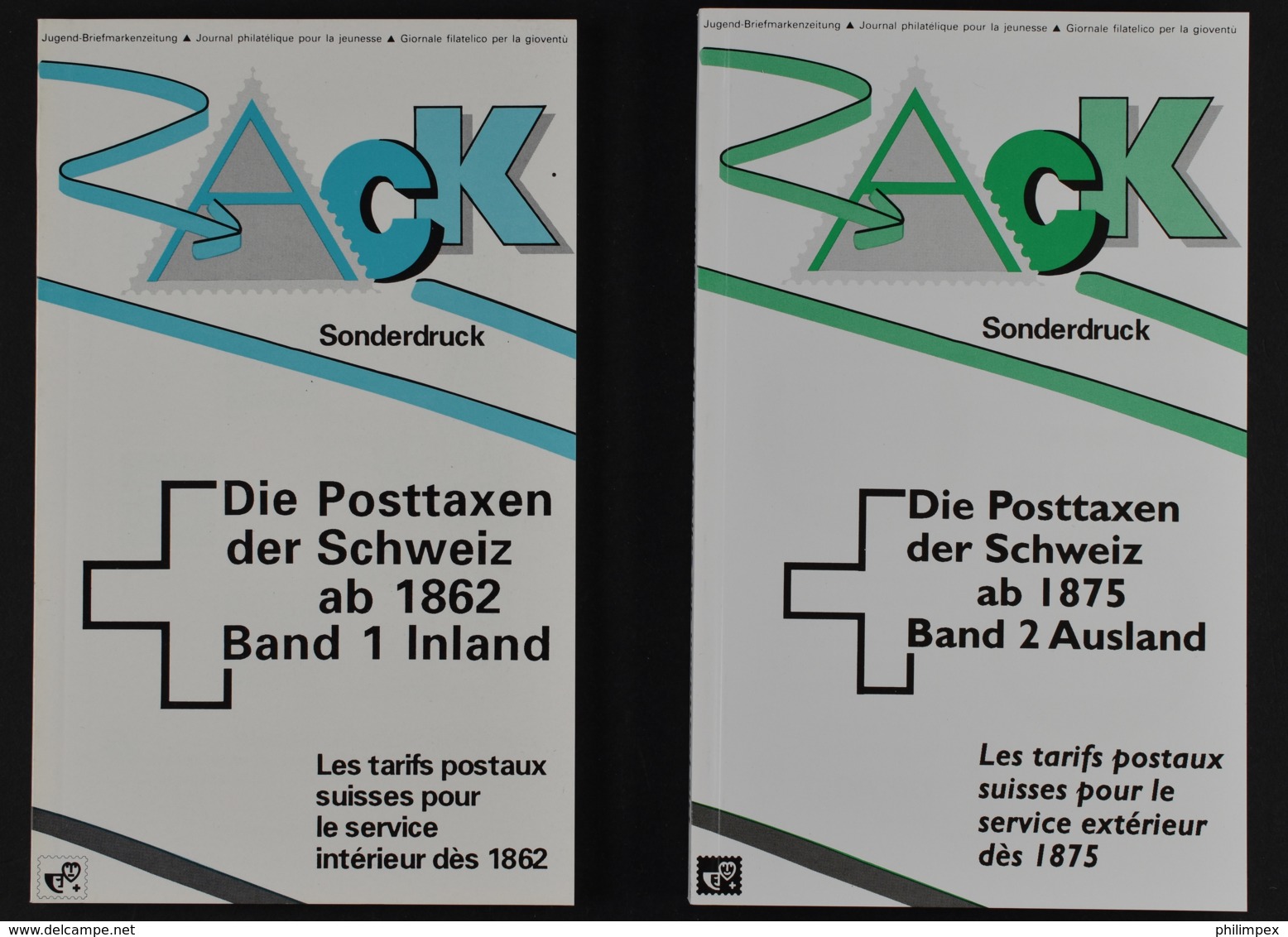 ZACK, Postal Rates Of Switzerland, 2 Volumes - Philately And Postal History