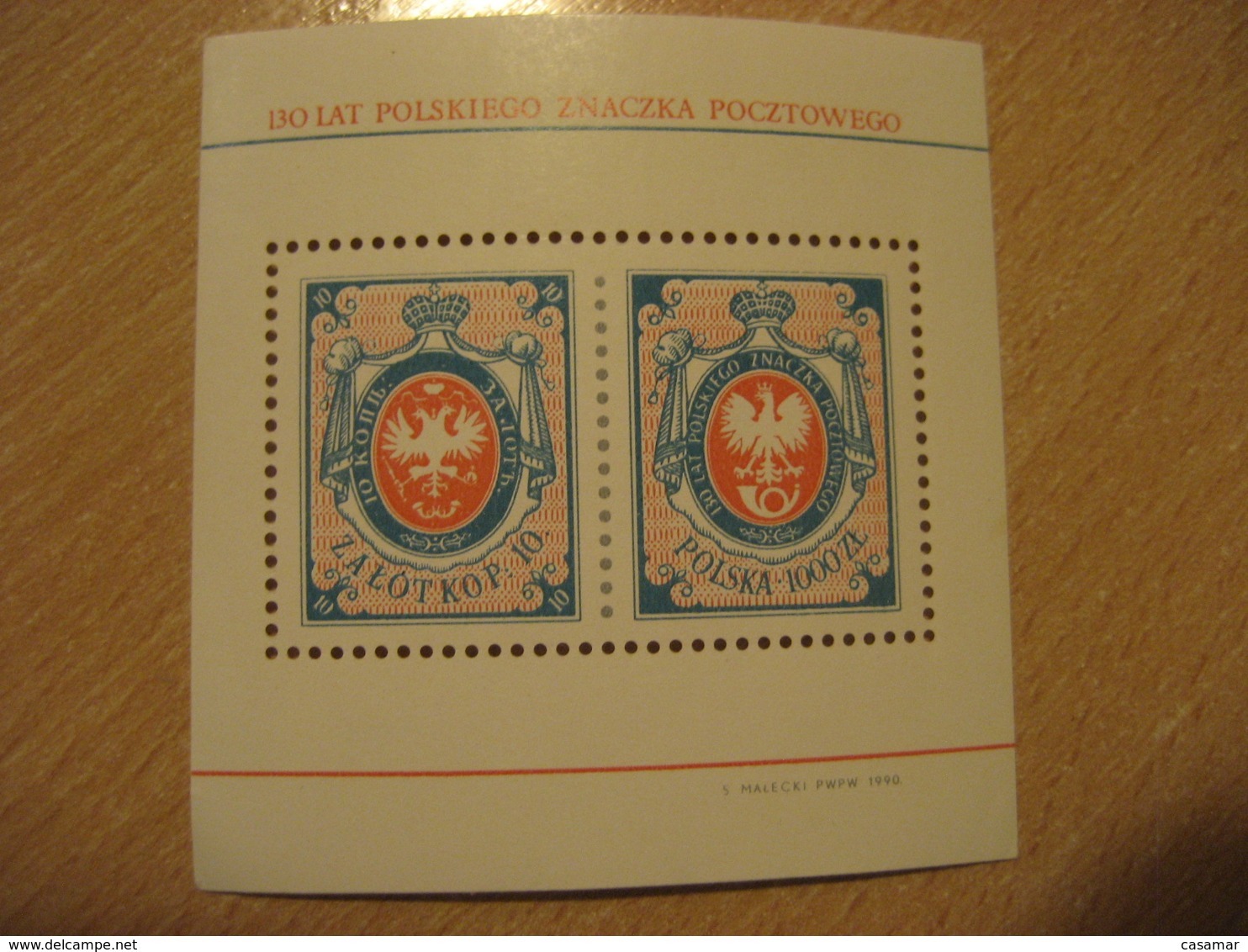 Yvert Bloc 120 ** Unhinged 130 Year Stamp POLAND - Blocks & Sheetlets & Panes