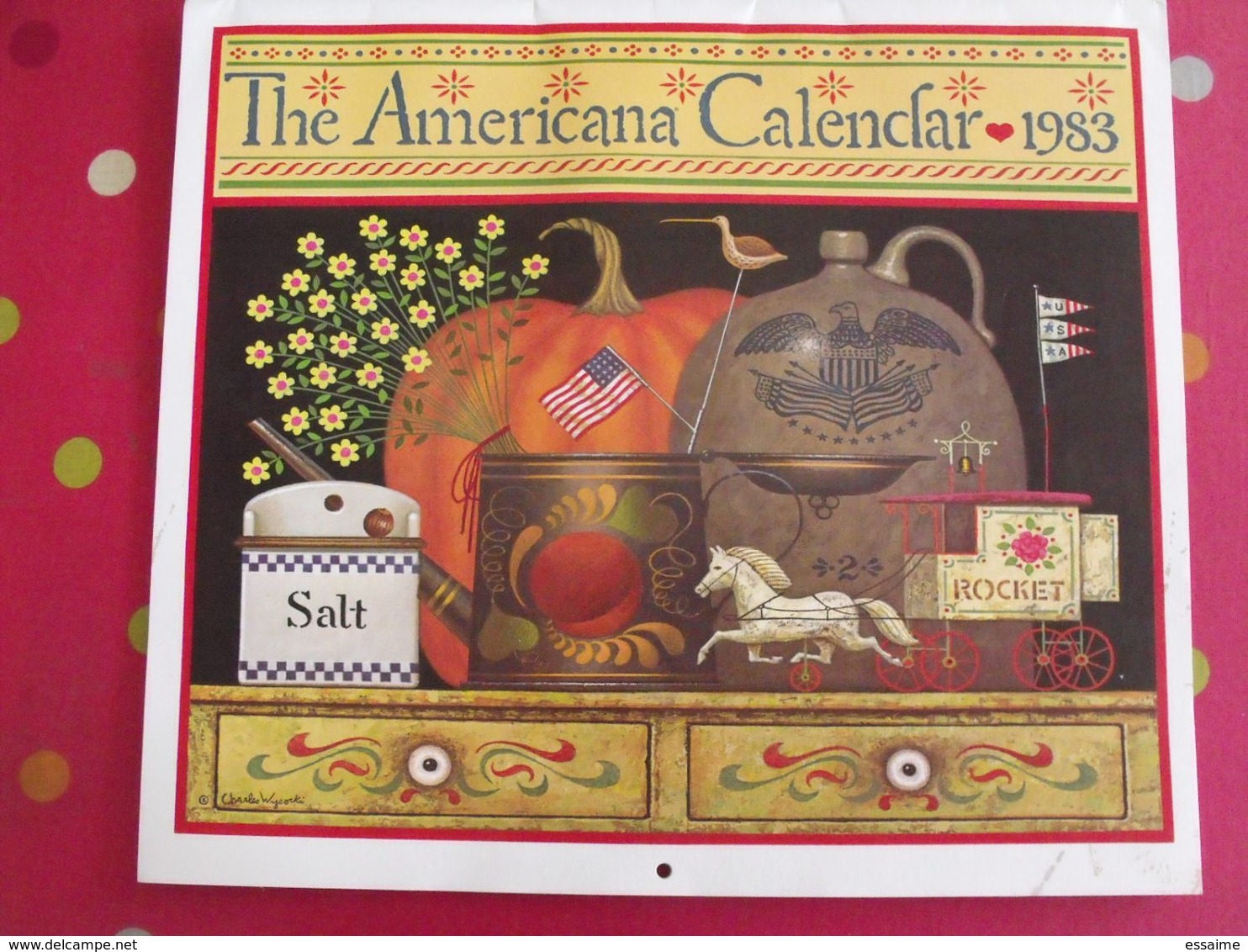 Calendrier Américain. The Americana Calendar 1983. Illustré Par Charles Wysocki. Art Naif - Formato Grande : 1981-90