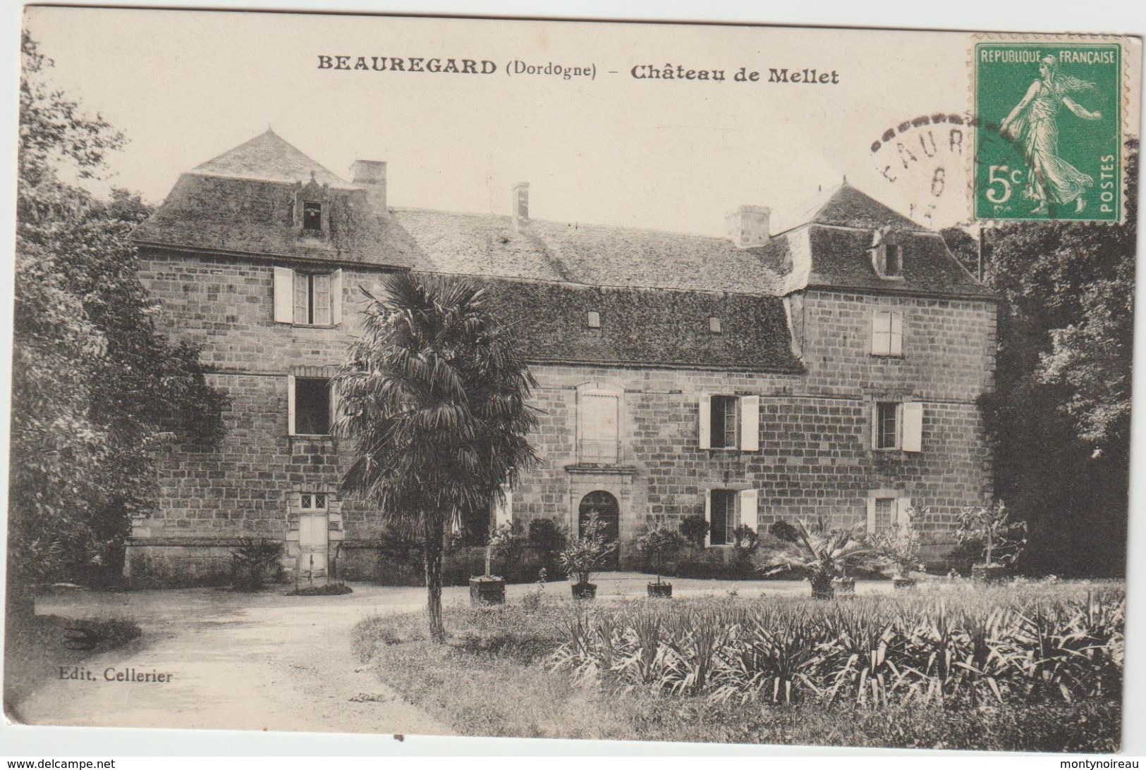 Dordogne :  BEAUREGARD  :  Château  De  Mellet  1913 - Otros & Sin Clasificación