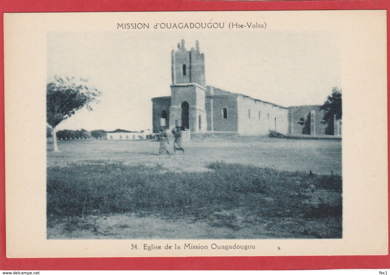 CPA: Burkina Faso - Haute Volta - Eglise De La Mission - Mission D'Ouagadougou - Burkina Faso