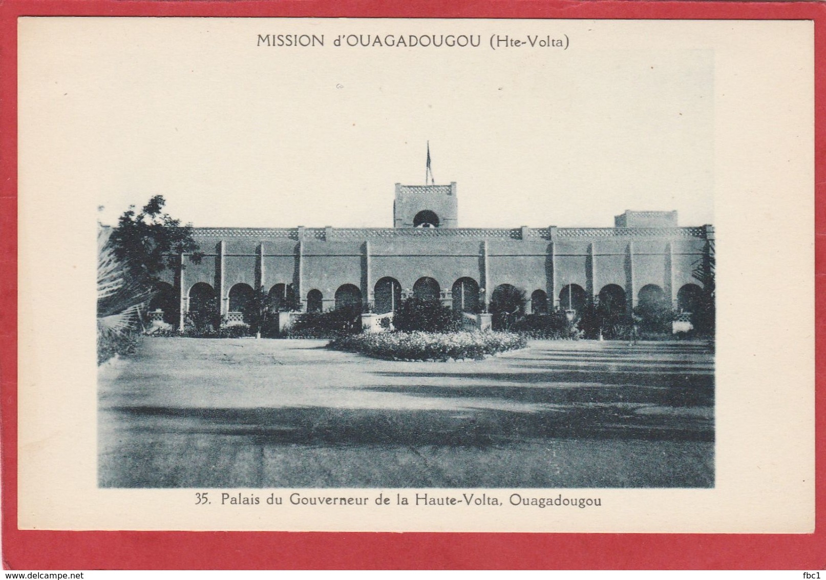 CPA: Burkina Faso - Haute Volta - Palais Du Gouverneur - Mission D'Ouagadougou - Burkina Faso