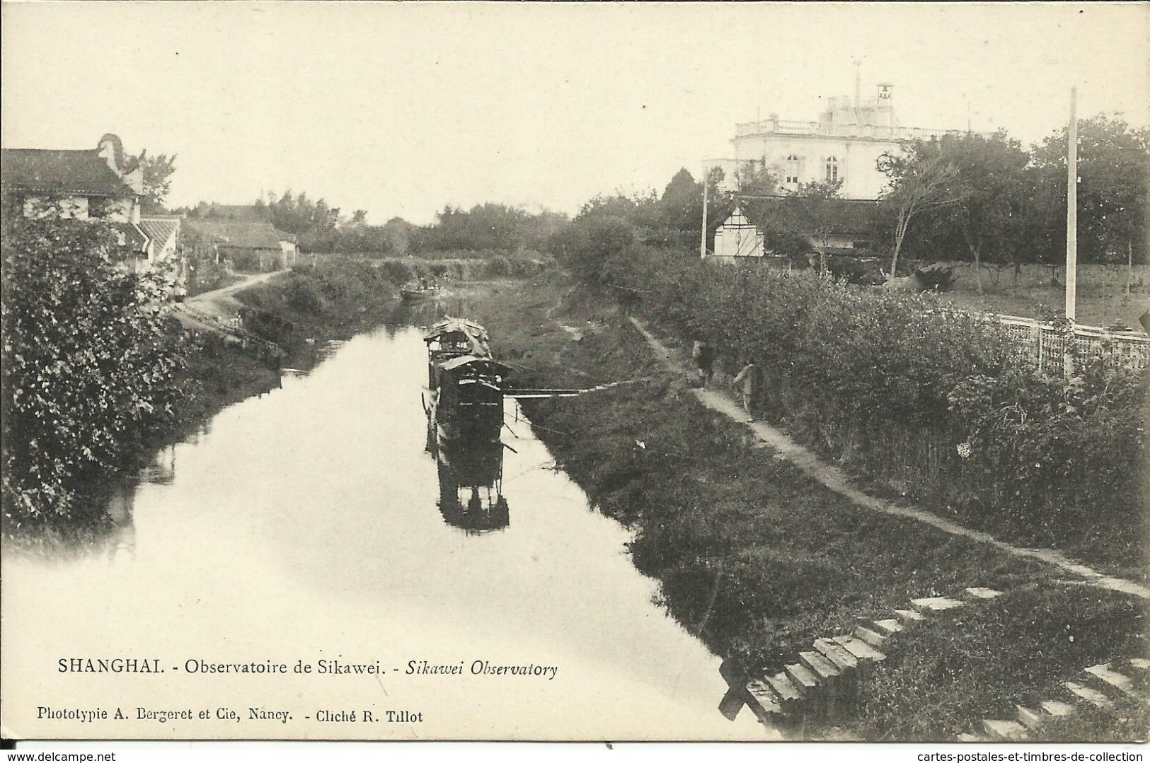 SHANGHAI , Observatoire De Sikawei ; Sikawei Observatory , CPA ANIMEE , Cliché : R. Tillot - Chine