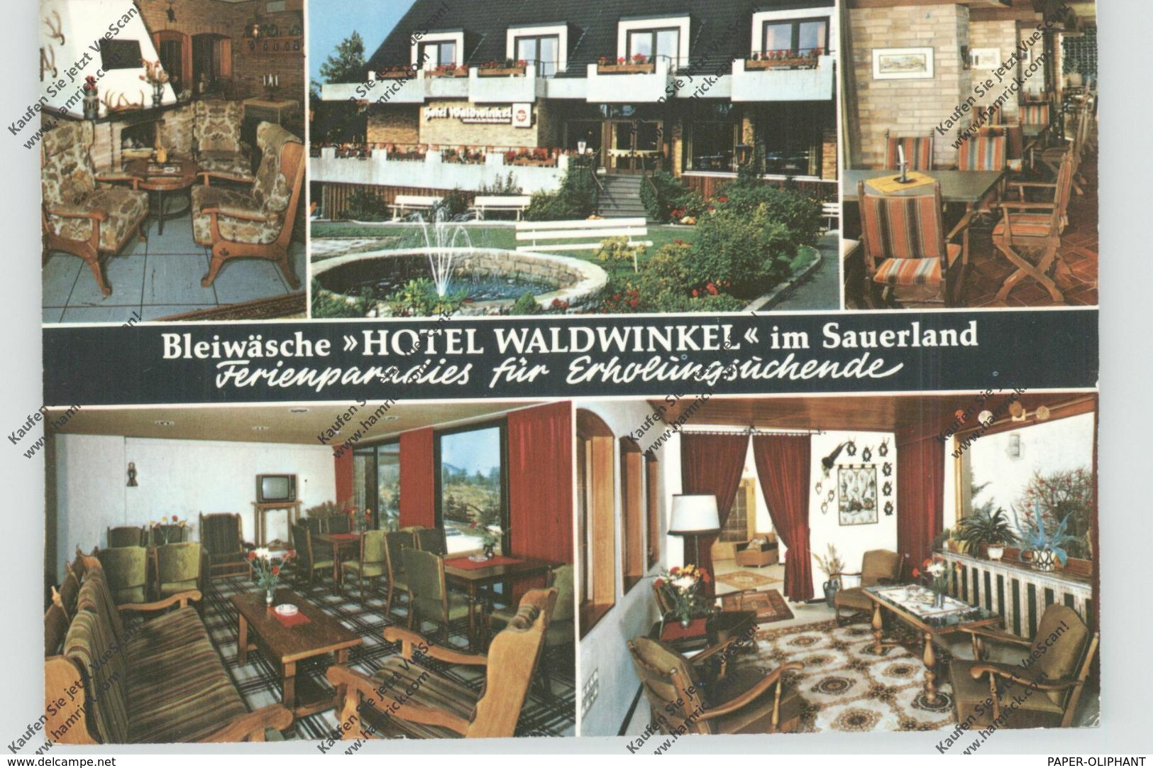 4798 WÜNNENBERG - BLEIWÄSCHE, Hotel Waldwinkel - Bad Wünnenberg