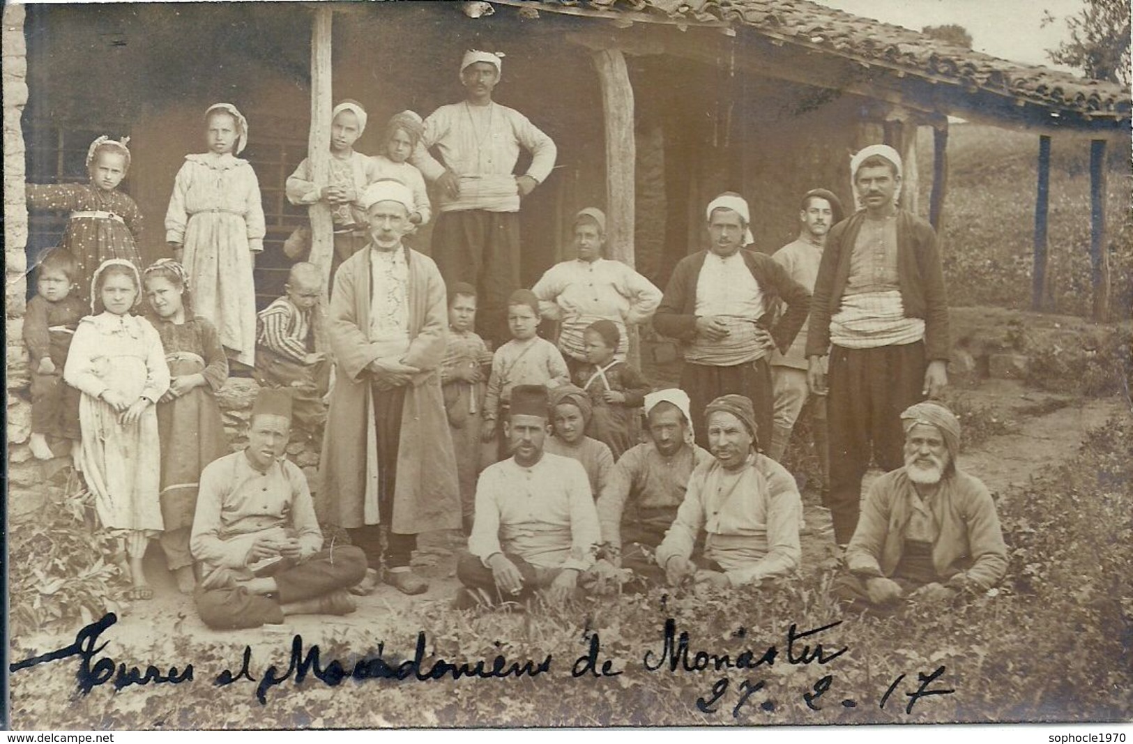 08 - 2020 - EUROPE - MACEDOINE - Carte Photo - Turcs Et Macédoniens De Monastir En 1917 - Nordmazedonien