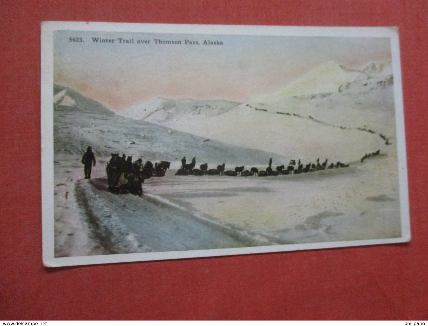 Winter Trail Over Thomson Pass     - Alaska     Ref 4269 - Autres & Non Classés