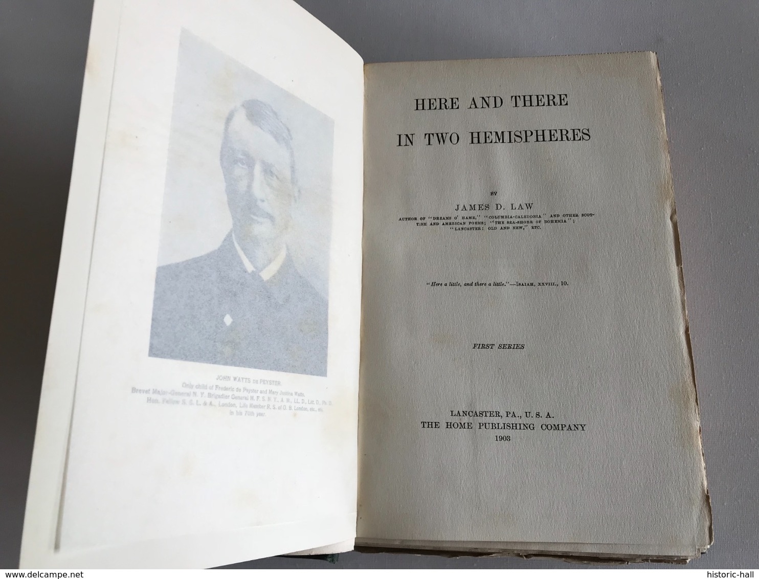 HERE AND THERE IN TWO HEMISPHERES - 1903 - James D. Law - America Del Nord