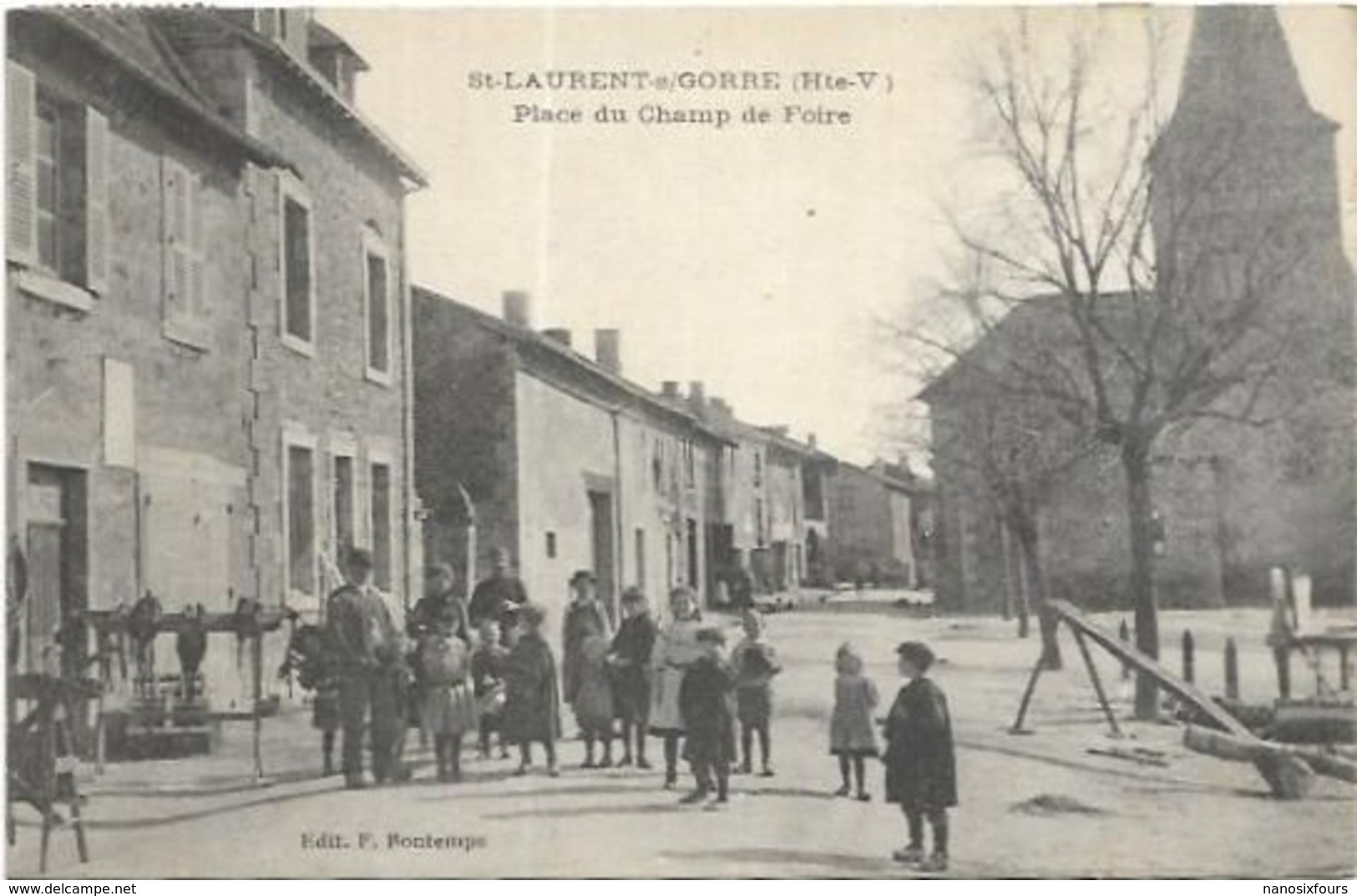 87. ST LAURENT SUR GORRE.   PLACE DU CHAMP DE FOIRE - Saint Laurent Sur Gorre