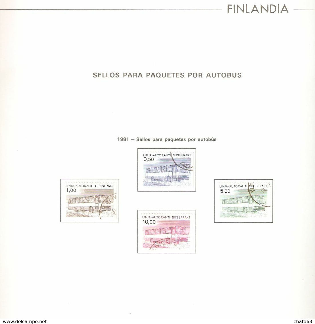 COLECCIÓN FINLANDIA. AÑOS 1856 A 1987. USADO