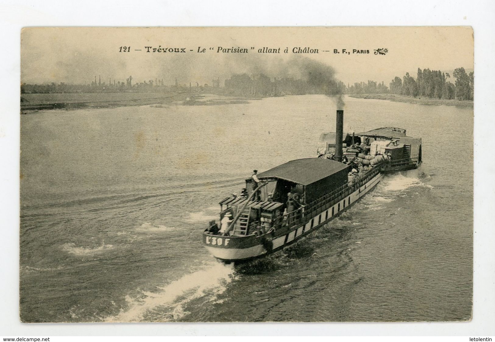 CPA: 01- TREVOUX - LE "PARISIEN" ALLANT À CHALON - - Trévoux