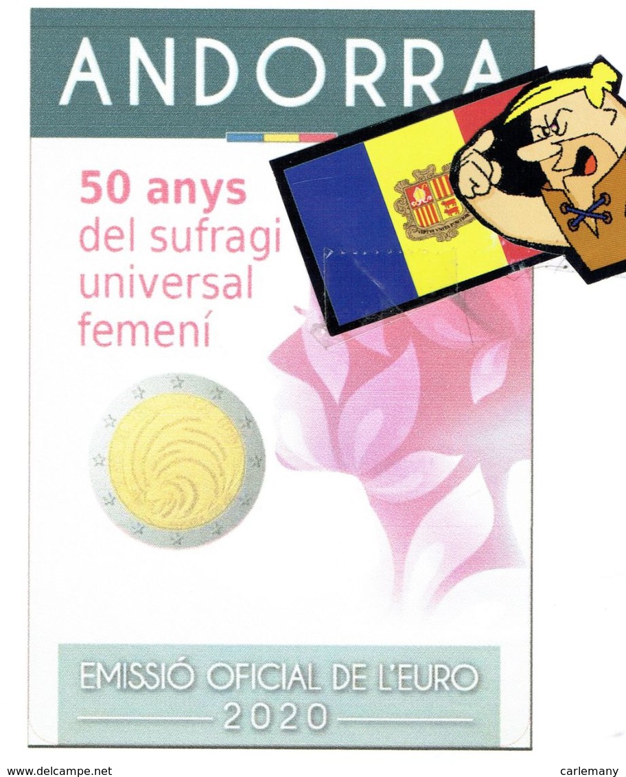 EUROS ANDORRA Por PRE-ABONO RESERVA 2020 COMMEMORATIVA SUFRAGIO - Andorra