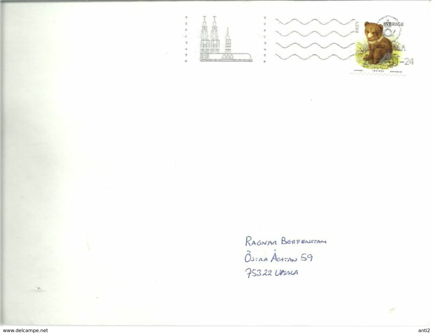 Sweden 2005 Cover With  Mi 2488 Bear - Lettres & Documents