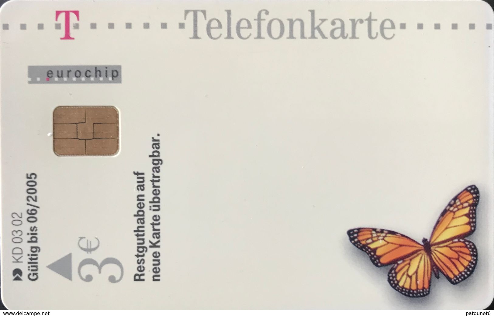 ALLEMAGNE  -  Phonecard  -  3 Euros - KD-Series: Kunde-Danke-Karten