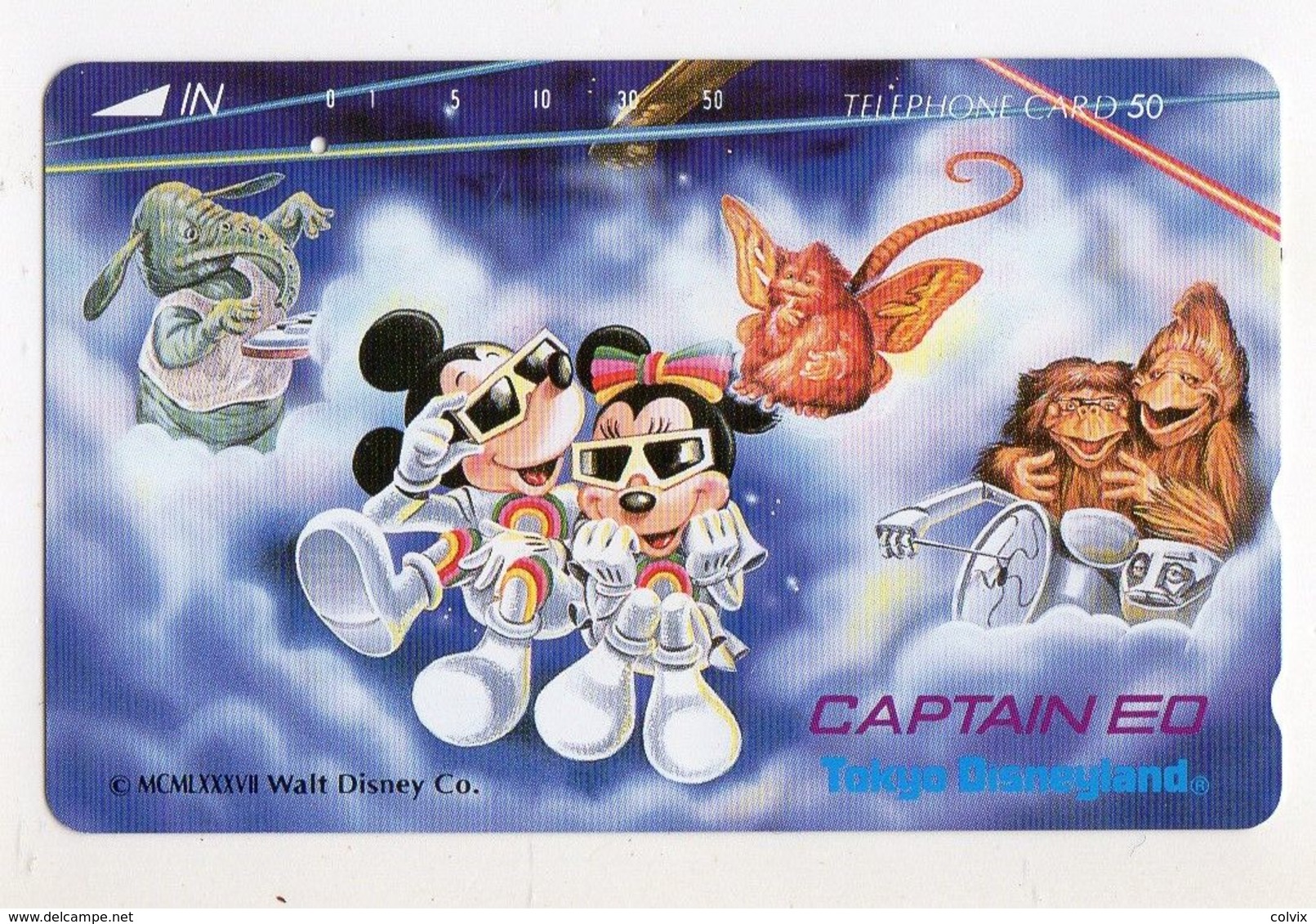 JAPON TELECARTE 110-52331 CAPTAIN EO TOKYO DISNEYLAND - Disney