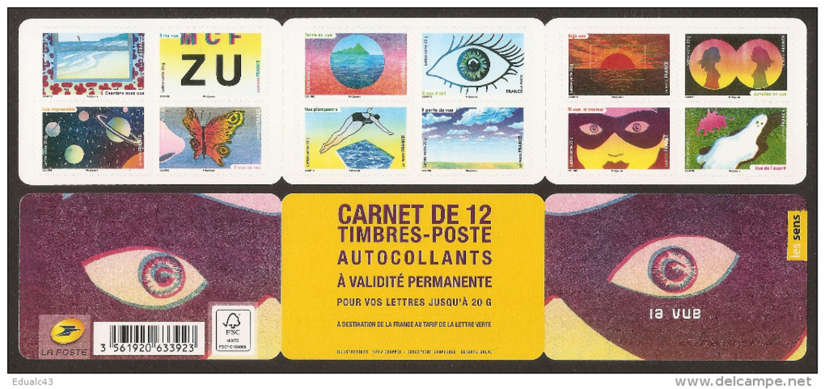 2015 Carnet Adhésif - BC 1178 La VUE - NEUF - LUXE ** NON Plié - Commemoratives