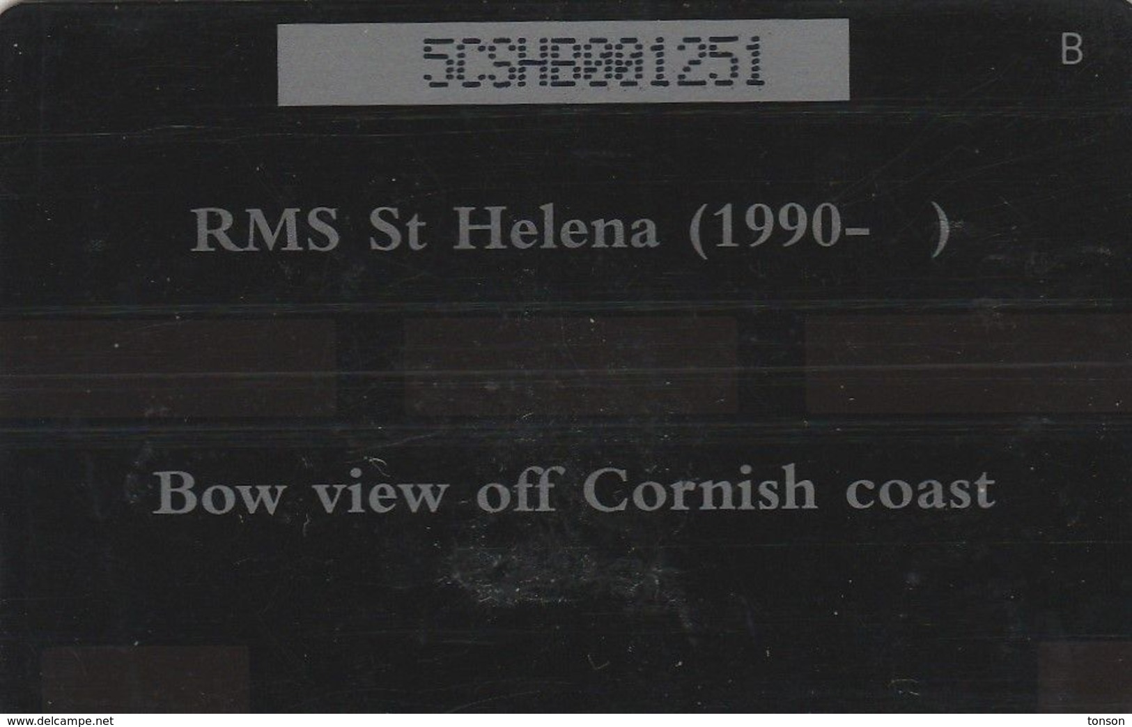 St. Helena, 5CSHB, £10, RMS St. Helena (1990- ) Only 2.000 Issued, 2 Scans - Sainte-Hélène