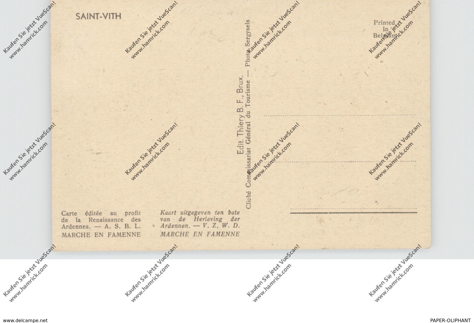 B 4780 SANKT VITH, Zerstörungen 2.Weltkrieg - Sankt Vith