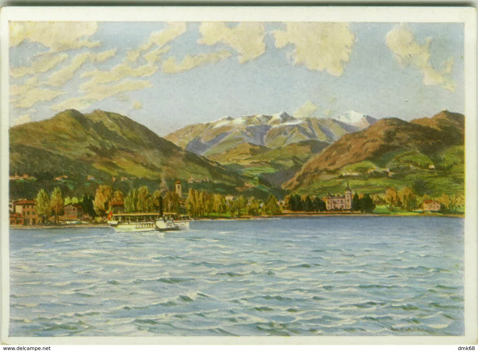 SWITZERLAND - LAGO DI LUGANO - CASLANO - MALCANTONE - EDIZ. FROBENIUS S.A. BASILEA - 1930s/40s ( BG9422) - Caslano