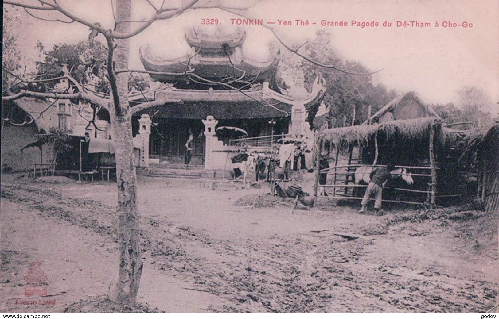 Vietnam, Tonkin, Yen Thé, Grande Pagode Du Dé Tham à  Cho Go (3329) - Viêt-Nam