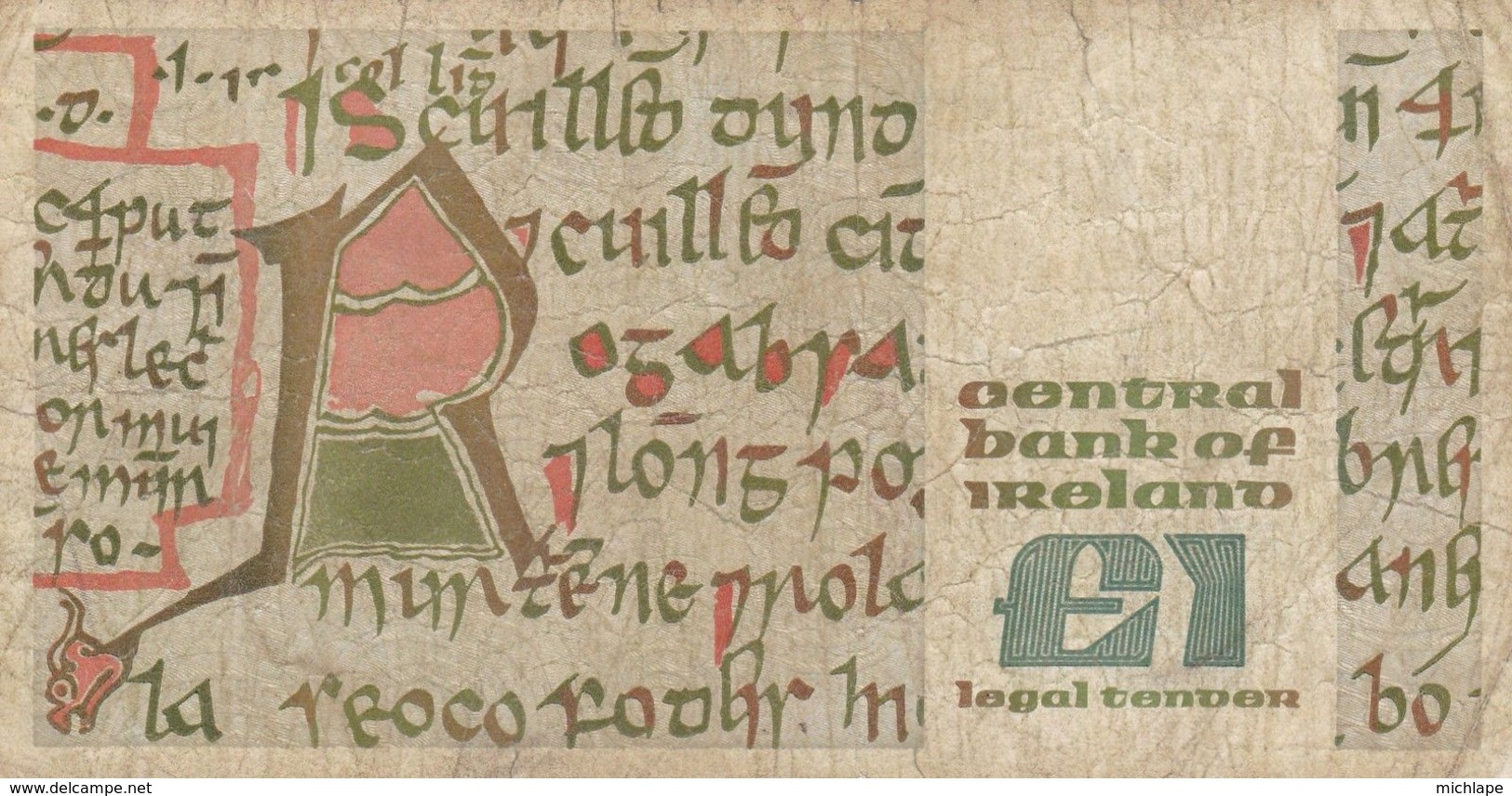 IRLANDE  Billet De  1 Livre  22/04/87 - Irlanda