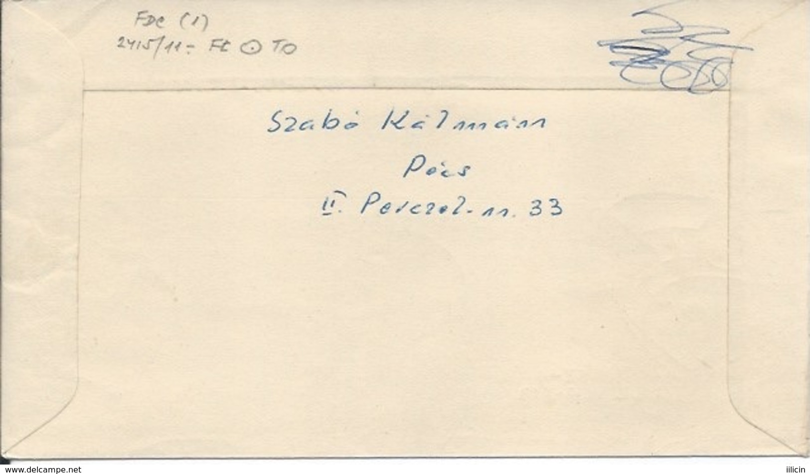 Letter FI000108 - Hungary Pecs Soviet Union (USSR SSSR Russia) Space Program 1967 - Andere & Zonder Classificatie