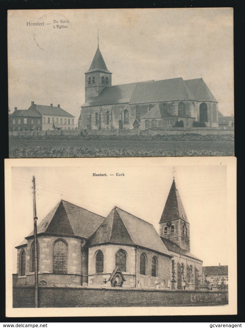 HEESTERT  DE KERK  2 KAARTEN - Zwevegem