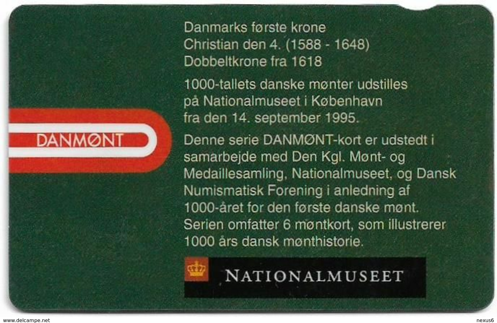 Denmark - Danmønt - First Danish Krone - DD061 - 100Kr. Exp. 12.1996, 3.750ex, Used - Danimarca