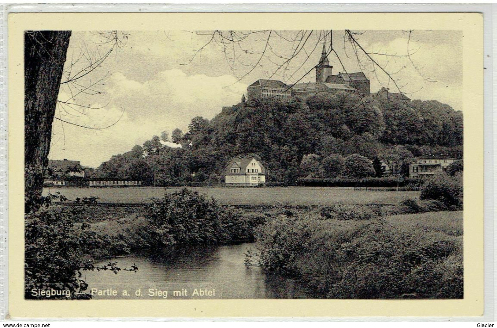 SIEGBURG - Nrh. Westf. - Partie A. D. Sieg Mit Abtei - B.P.S 4 - Militär Post Belgien - Siegburg