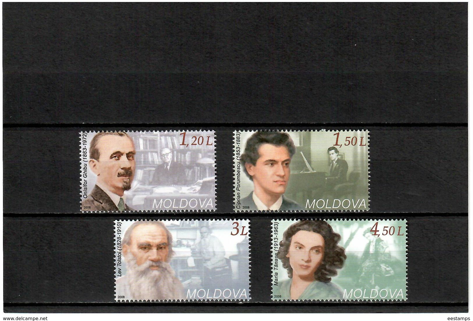 Moldova 2008 . Persons. 4v: 1.20, 1.50, 3, 4.50 L . Michel # 619-22 - Moldavie