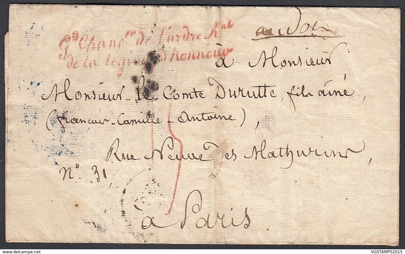 France 1828 - Précurseur De La  Grande Chancellerie  Légion D'Honneur à Destination Paris.    (VG) DC-7853 - Other & Unclassified