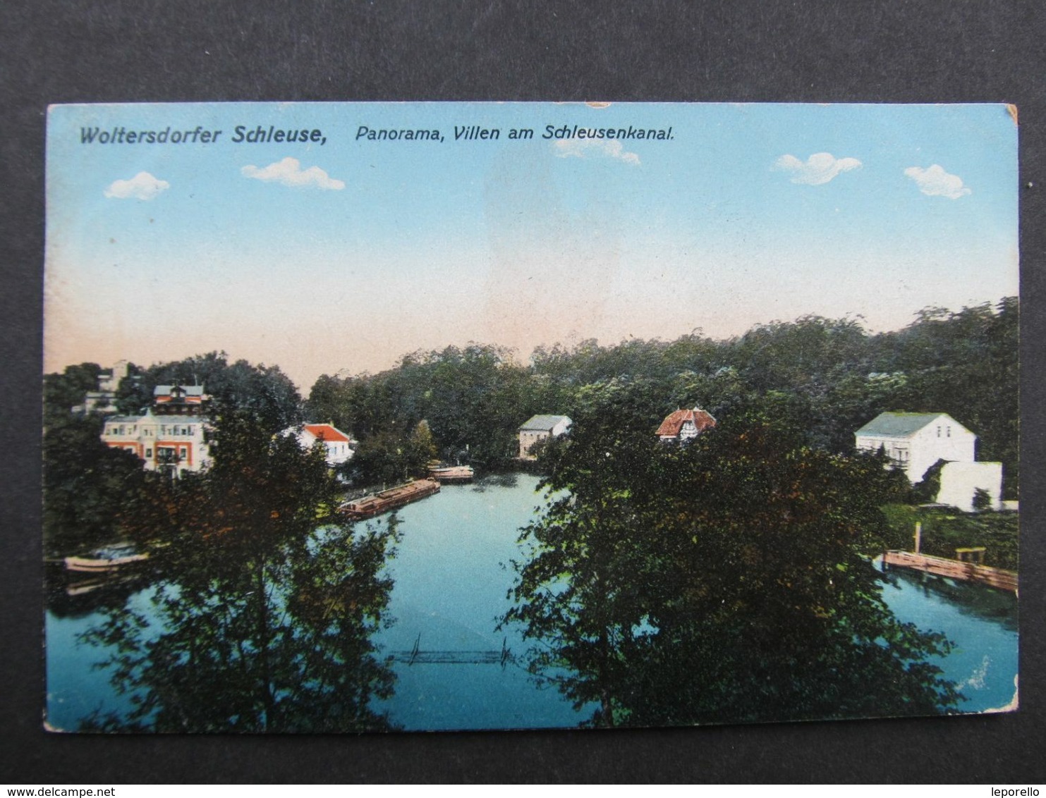 AK Woltersdorf Woltersdorfer Schleusse 1913  //  D*45344 - Woltersdorf