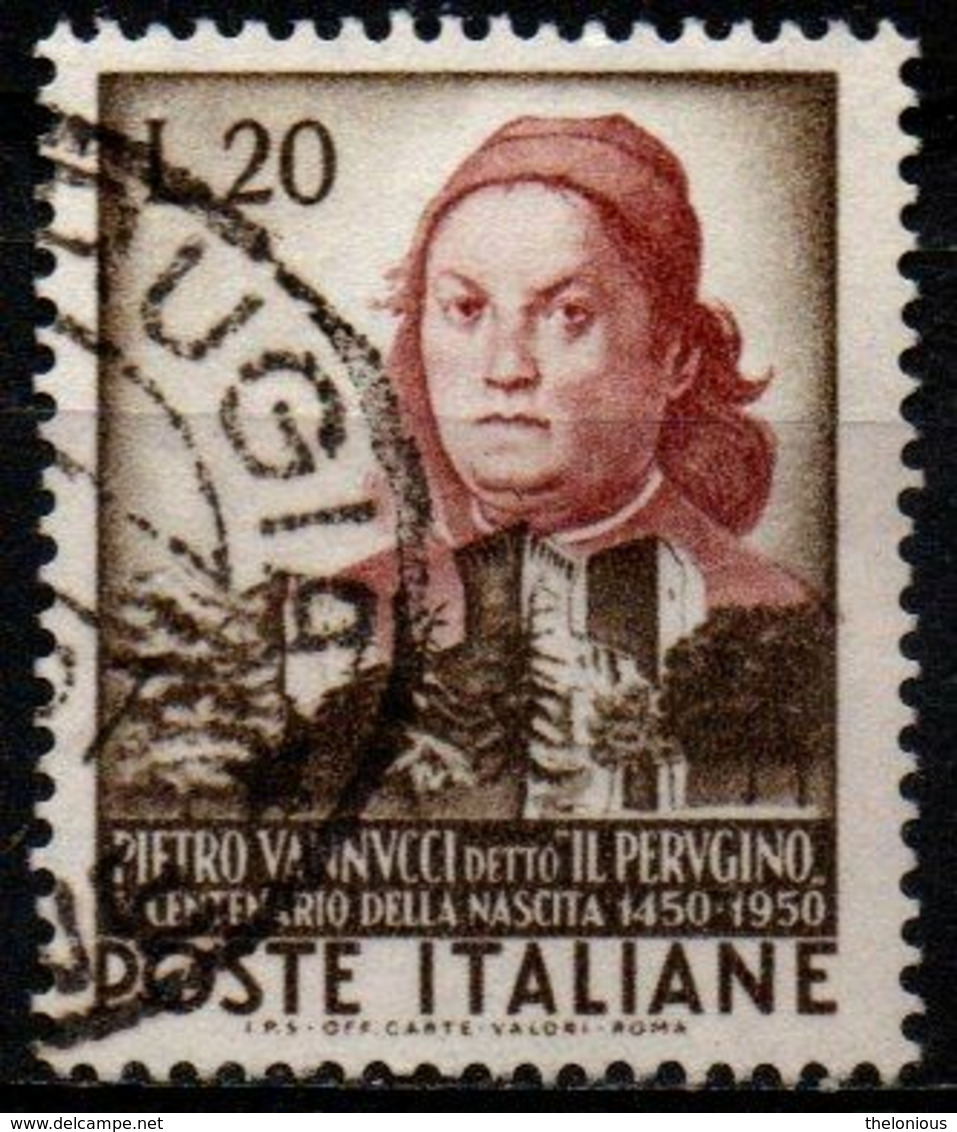 # Italia Repubblica 1951 - Pietro Vannucci, Detto Il Perugino - 20 Lire Usato - 1946-60: Usati