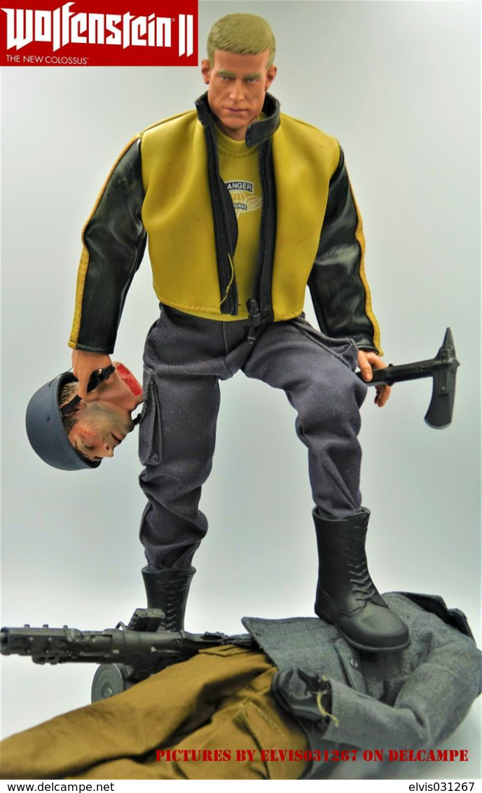 Vintage BETHESDA SOFTWORKS: NEW TERROR BILLY WOLFENSTEIN II THE NEW COLLOSUS  - Original - Scale 1/6 - DID - 2017 - Game - Action Man