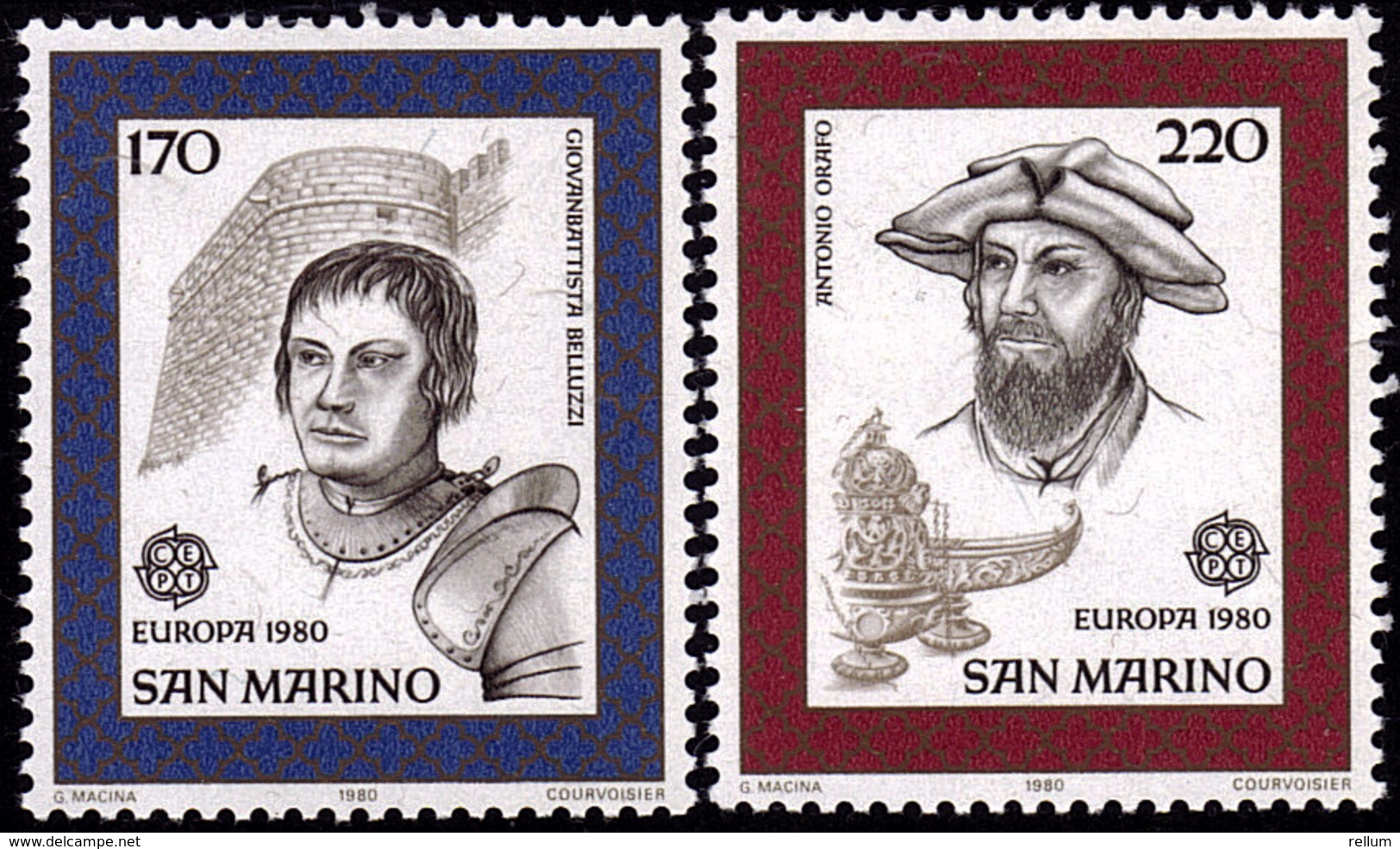 Saint Marin - Europa CEPT 1980 - Yvert Nr. 1011/1012 - Michel Nr. 1212/1213  ** - 1980