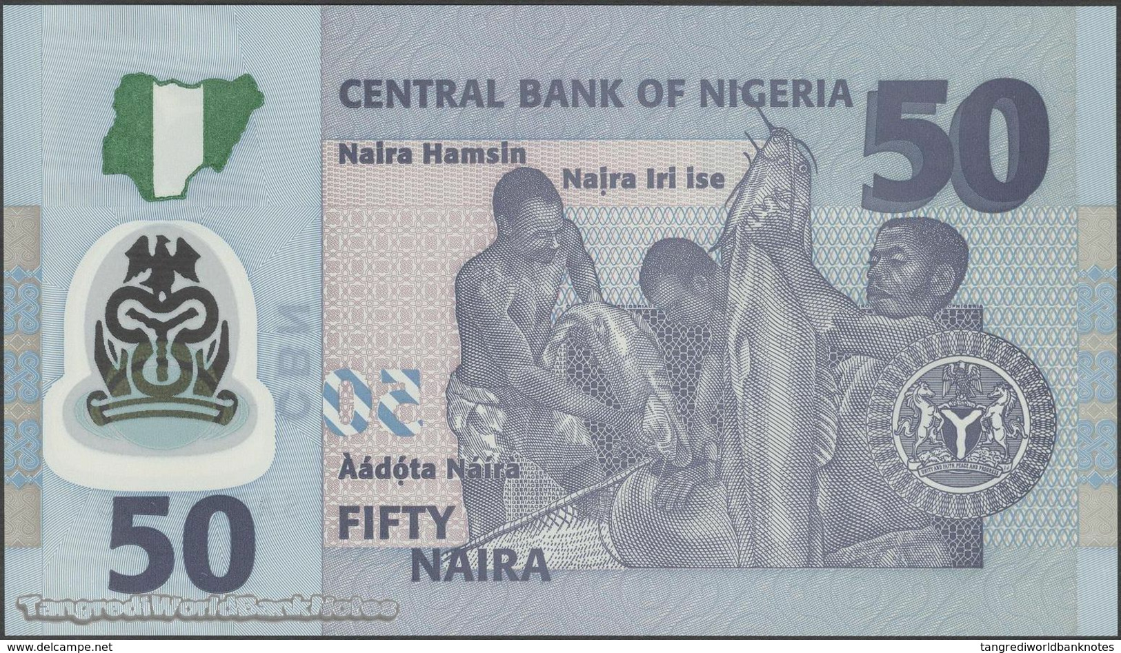 TWN - NIGERIA 40e - 50 Naira 2015 Polymer - Prefix SA UNC - Nigeria