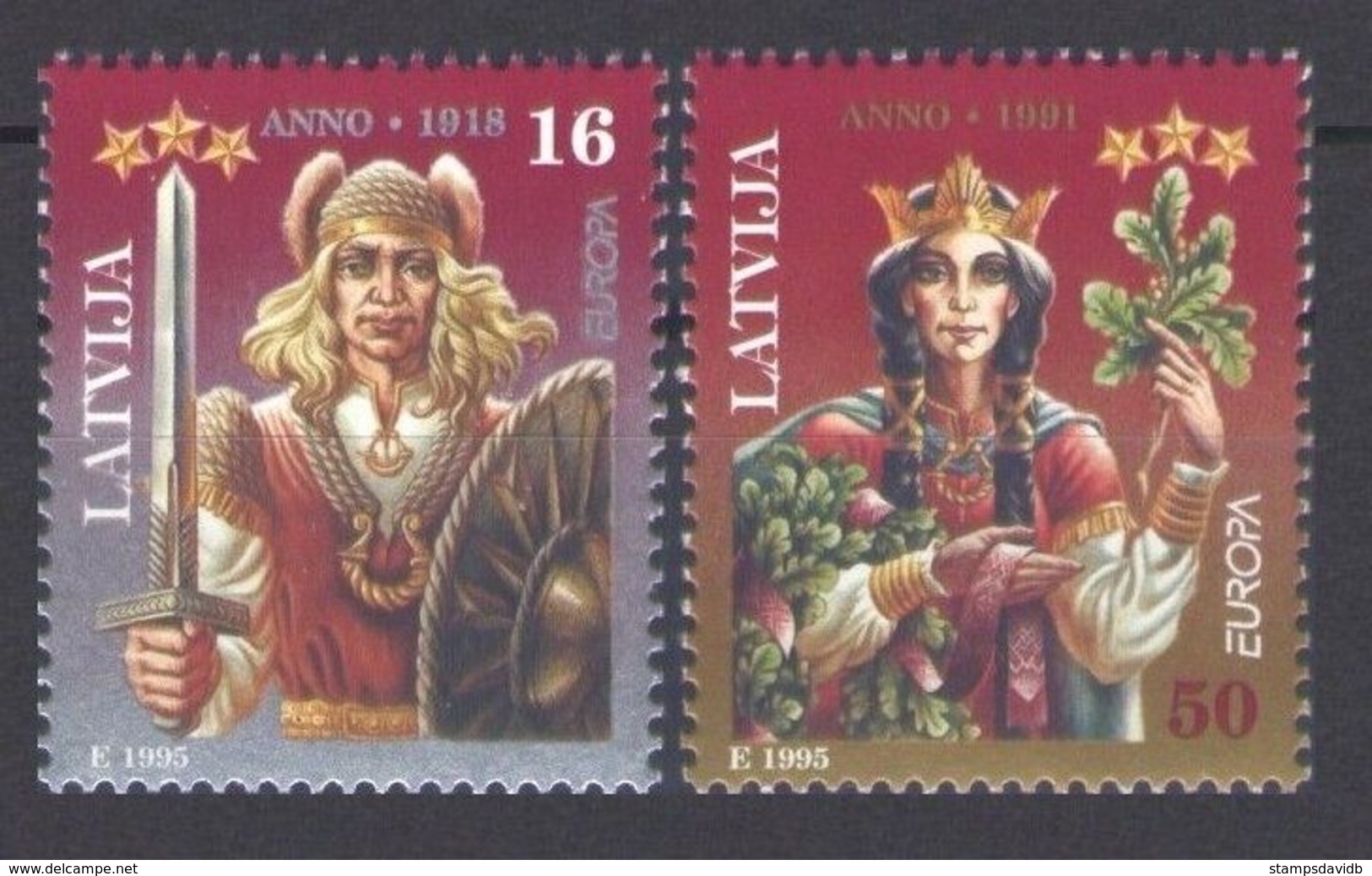 1995	Latvia	414-415	Europa Cept	4,00 € - 1995